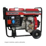 Gerador Diesel Trifásico Launtop 6.2kVA – Motor LA186 10cv, Arranque Elétrico, Rodas