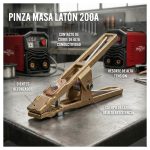 Grampo de Massa em Latão para Soldadura – 200 A ou 400 A | Solter - Image 3