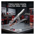 Alicate de Massa em Chapa Solter para Soldadura – 200 A ou 400 A - Image 5