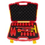 Jogo de Chaves de Caixa Isoladas VDE 1/2" 20 Peças KROFTOOLS 3020 – Isolamento Seguro até 1000 V