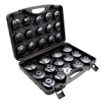 Jogo 30 Peças Chave Filtro de Óleo Kroftools 6515 | Kit Universal com 28 Cápsulas e Extrator 3 Garras - Image 2