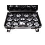 Jogo 30 Peças Chave Filtro de Óleo Kroftools 6515 | Kit Universal com 28 Cápsulas e Extrator 3 Garras - Image 4