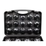 Jogo 30 Peças Chave Filtro de Óleo Kroftools 6515 | Kit Universal com 28 Cápsulas e Extrator 3 Garras - Image 5
