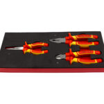 Conjunto Seguro de Alicates Isolados (1000V) - 3 Peças para Trabalhos Elétricos