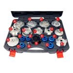 Jogo 19PCS Chave Filtro de Óleo – 2ª Geração Kroftools 6516 | Aplicação Universal Multimarcas - Image 3