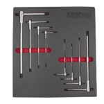 Kit de 8 Peças Chaves Hexagonais com Cabo em T Deslizante 2-10mm Kroftools 234700 - Image 2