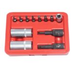 Jogo de Ferramentas 12 Peças para Ar Condicionado - Kit Completo com Extratores, Chaves e Bits Torx