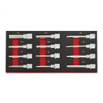 Módulo Chaves Bit Hexagonal e Torx 1/2" 12PCS Kroftools 8603 - Ferramentas Profissionais