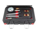 Compressímetro para Motores a Gasolina Kroftools 1408 – 0-300 PSI com Válvula de Escape e Adaptadores Múltiplos - Image 2