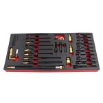 Kit de Adaptadores para Testes de Compressão e Fuga 30PCS Kroftools 8113 – Diagnóstico de Motores Diesel e Gasolina