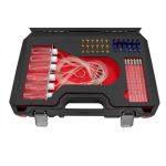 Teste de Injetores Common Rail com 24 Adaptadores Kroftools 8114 – Ideal para Injetores Diesel Bosch, Denso, Siemens e Delphi