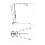 Grua Desdobrável 1 Tonelada Kroftools 4863 – Compacta e Eficiente - Image 5