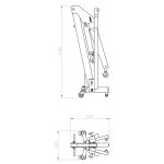 Grua Desdobrável 1 Tonelada Kroftools 4863 – Compacta e Eficiente - Image 6
