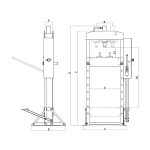Prensa Hidráulica 15 Toneladas Kroftools 4880 – Dupla Velocidade com Pedal - Image 2