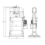 Prensa Hidráulica 100 Toneladas Kroftools 4897 – Dupla Velocidade Elétrica - Image 2