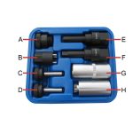 Kit 8 Peças para Desapertar Injetores Bosch, Denso e Siemens - Kroftools 8745 - Image 2
