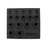 Kit Chaves Torx Plus Exterior 5F Kroftools 6107 – 16 Peças EP6 a EP32 em Cromo Vanádio - Image 4