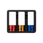 Jogo 3 Chaves Caixa 1/2" para Jantes de Alumínio – 17, 19, 21mm – Kroftools 7003