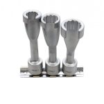 Kit com 3 chaves abertas para injetores diesel 14mm, 17mm e 19mm. Aplicação: BMW, VW, Opel, Mercedes. Qualidade profissional. Kroftools 6825 - Image 2