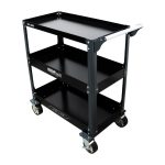 Carrinho de Oficina com 3 Prateleiras 300Kg KROFTOOLS 8696 – Estrutura Reforçada e Alta Capacidade - Image 3