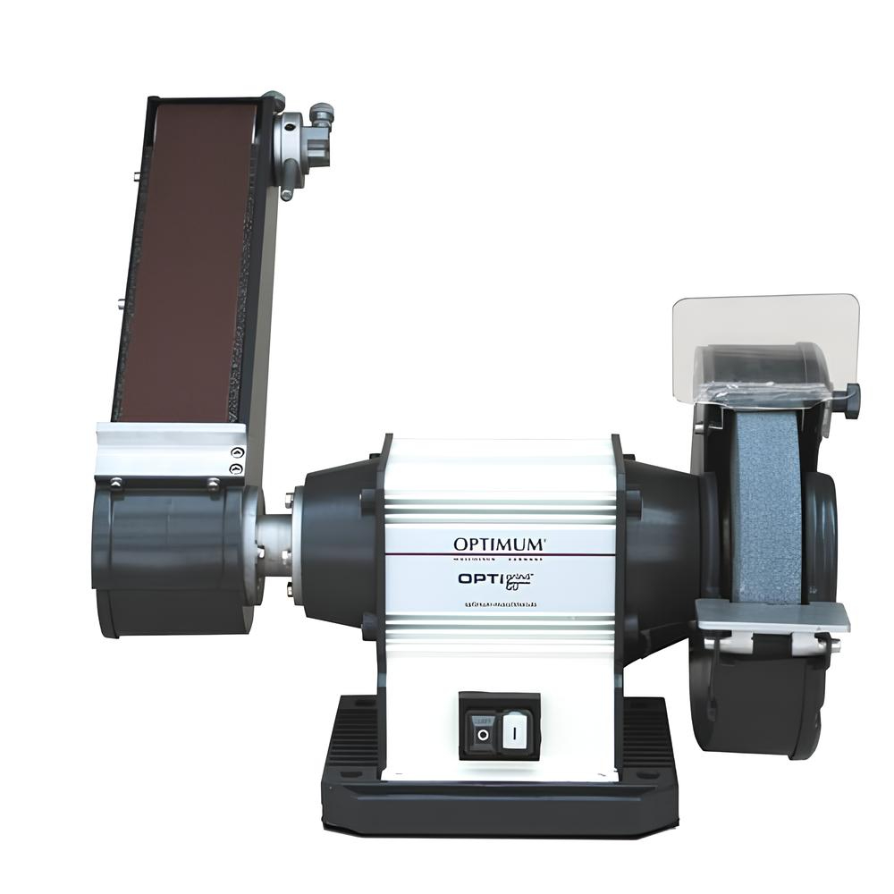 GU20S_1 Esmeriladora Combinada Optimum GU 25S – 1.5kW 400V | Rebolo Ø250mm + Cinta 75×1016mm | Uso Profissional - Image 1