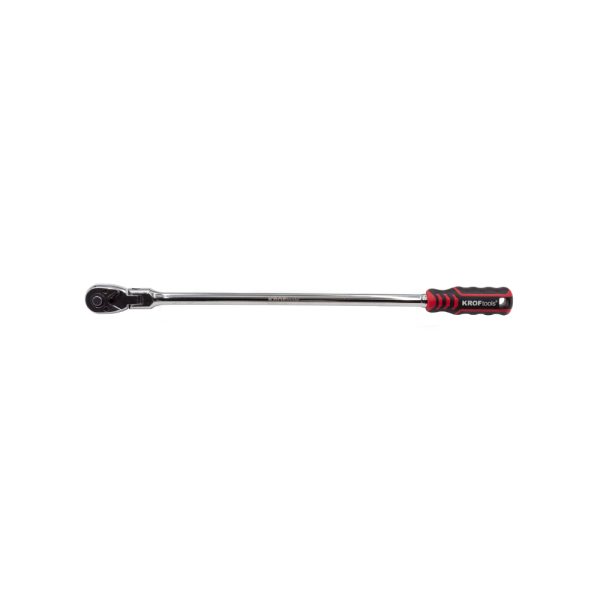Roquete Reversível 3/8" Articulado Longo 457mm KROFTOOLS 12040 – Chave Profissional Flexível Alta Resistência