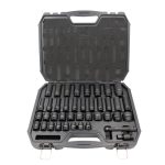 Kit Chaves de Impacto 1/2" 40PCS KROFTOOLS 2124 – Chaves Hexagonais Cr-V Normais e Longos com Acessórios