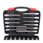 Kit Chaves Caixa com Bits XZN 1/2" 26PCS KROFTOOLS 6026 – Chrome Vanadium Profissional Automóvel - Image 2