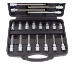 Kit Chaves Caixa com Bits XZN 1/2" 26PCS KROFTOOLS 6026 – Chrome Vanadium Profissional Automóvel - Image 3