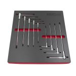 Kit 9 Chaves Allen Macho Torx com Cabo em T Deslizante T10-T50 Kroftools 234800