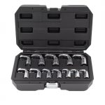 Kit 12 Chaves Pé de Galo Articuladas 3/8" 8-19mm Kroftools 3830 | Cabeça Flexível 200° - Image 2