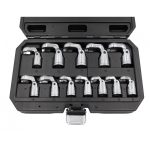 Kit 12 Chaves Pé de Galo Articuladas 3/8" 8-19mm Kroftools 3830 | Cabeça Flexível 200° - Image 3