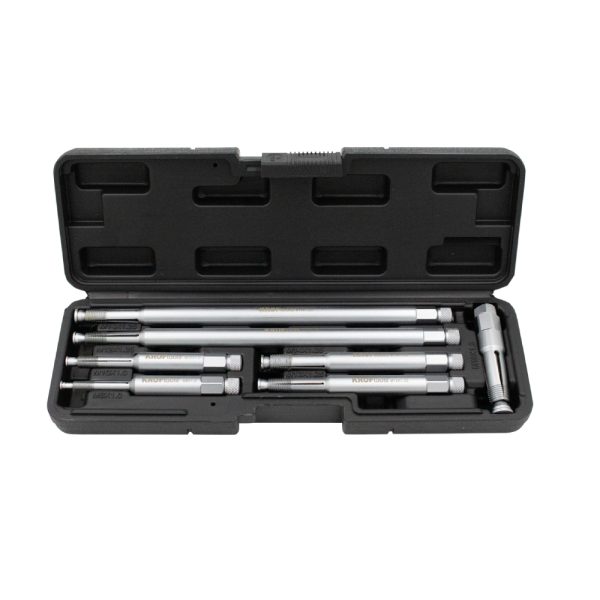 Kit Escariador para Velas Incandescentes 7 Peças Kroftools 4447 | M8 a M18