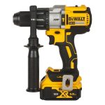 Berbequim Aparafusador com Martelo Sem Escovas XR 18V DeWalt DCD996P2 com 2 Baterias 5.0Ah e Mala TSTAK