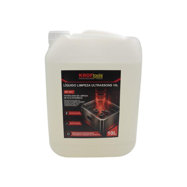 Líquido Limpeza Ultrassons 10L Kroftools 9737 – Desengordurante Profissional